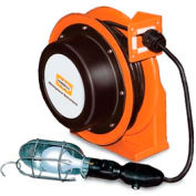Hubbell ACA16345-HL Industrial Duty Cord Reel with Incandescent Hand Lamp - 16/3c x 45', Aluminum