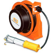 Hubbell GCC16370-FL Industrial Duty Cord Reel with Fluorescent Hand Lamp - 16/3c x 70'