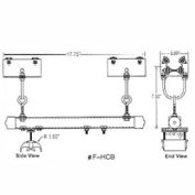 Hubbell R-HCBL T-Track Control Box Assembly For Round Cable 0.95" - 1.25" Dia.
