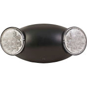Hubbell CU2RCB LED Black Emergency Unit w/ Adjustable Heads, Remote Capability