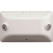 Hubbell EV4DI LED Compact White Emergency Unit, 1W LED Heads, Self-Diagnostics, Remote Capacity