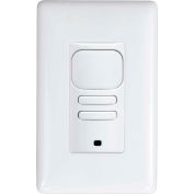 Hubbell LightHawk PIR 2-Button Wall Switch Occupancy Sensor, White