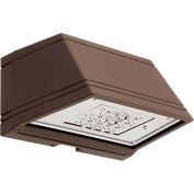 Hubbell TRP1-12L-30-4K7-3-U-DB GeoPak Outdoor Wallpack, 30W, 2800L, 4000K, Type 3 Dist, Dk Bronze