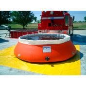Husky Low-Sided Self Supporting Tank LS-5000 - 22 Oz. Thickness 236" Dia. x 33"H 5000 Gallon Green