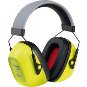 Honeywell VeriShield 1035110-VS 100 Passive Earmuffs, Over The Head, Hi-Viz Yellow, NRR 30