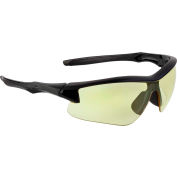 Uvex® Acadia S4162XP Safety Glasses, Black Frame, Amber Lens, Anti-Fog