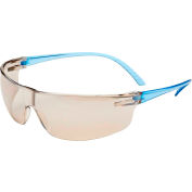 Uvex® SVP207 Safety Glasses, Blue Frame, I/O Lens Lens, Scratch-Resistant - Pkg Qty 10