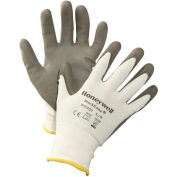 Honeywell WorkEasy® WE300M Cut-Resistant HPPE Fiber Glove, Gray Shell & PU Palm, Medium