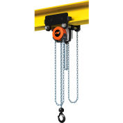 CM Hurricane 360° Hoist & Trolley Combo Geared 1 Ton Capacity, 20' LIft