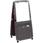 Iceberg Presentation Flipchart Easel with Dry Erase Surface - Charcoal