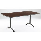 Iceberg ARC Conference Room Training Table - 72" x 36" Rectangular - Walnut