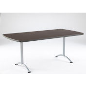 Iceberg ARC Conference Room Training Table - 72" x 36" Rectangular - Gray Walnut