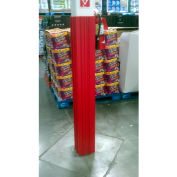 Ideal Shield® Square Column Wrap, HDPE, Red, 11"L x 11"W x 60"H