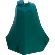Ideal Shield® Octagon Sign Base with 98"H Post, Green, 8"W x 20"H Base
