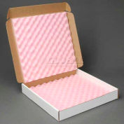 Antistatic Foam Shippers, 18"L x 18"W x 2-3/4"D, White - Pkg Qty 12