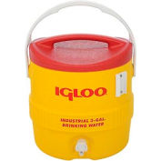 Igloo 431 - Beverage Cooler, Insulated, Yellow / Red, 3 Gallons