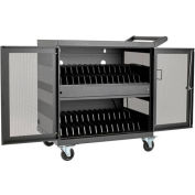 Tripp Lite 32-Device USB Charging Station Cart with Sync for iPad and Android Tablets, Black