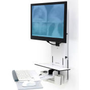 Ergotron® 61-080-062 StyleView® Sit-Stand Vertical Lift for Patient Room, White