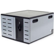 Ergotron® Zip12 Charging Desktop Cabinet for 12 Devices, Black/Silver
