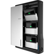 Ergotron® Zip12 Charging Wall Mount Cabinet for 12 Tablets and Chromebooks, Black/Silver