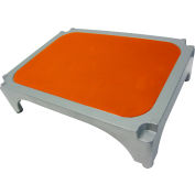 Imperial Surgical® OR-36363-07 Aluminum Stackable Step Stool with Orange Mat - Pkg Qty 4