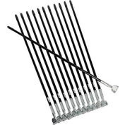 Impact® Dust Mop Handle - Steel Vinyl Coated, Black, 60", 70360 - Pkg Qty 12