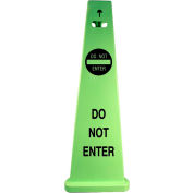 Impact® TriVu® 3-Sided Safety Sign - Yellow/Green Do Not Enter, 9145
