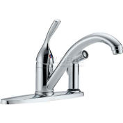 Delta 300-DST, Classic Single Handle Kitchen Faucet W/Integral Spray, Chrome