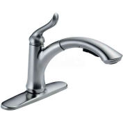 Delta 4353-AR-DST, Linden Single Handle Water-Efficient Pull-Out Kitchen Faucet, Arctic Stainless