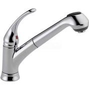Delta B4310LF, Foundations Single Handle Pull-Out Kitchen Faucet, Chrome