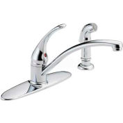 Delta B4410LF, Foundations Single Handle Kitchen Faucet W/Spray, Chrome