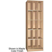 Ironwood 15 Compartment Open Storage 20" D Locker, Natural Oak Color