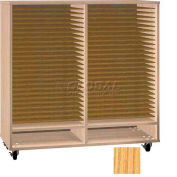 Ironwood Mfg. FS Series - 50 Open Folio Music Storage Cabinet - Oak Color