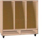 Ironwood Mfg. FS Series - 75 Open Folio Music Storage Cabinet - Maple