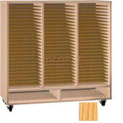 Ironwood Mfg. FS Series - 75 Open Folio Music Storage Cabinet - Oak Color