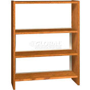 48" Single Face Shelving Base - 37"W x 12-1/4"D x 47-1/4"H Oiled Cherry