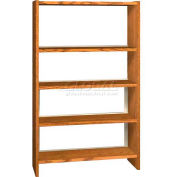 60" Single Face Shelving Base - 37"W x 12-1/4"D x 59-7/8"H Oiled Cherry