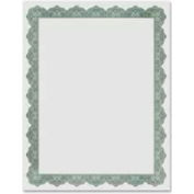Geographics® Blank Award Certificate, Golden Seal, 25" x 8-1/2", Green, 25/Pack