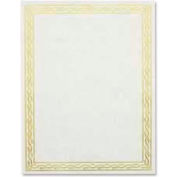 Geographics® Blank Serpentine Certificate, Golden Seal, 11" x 8-1/2", 12 pk