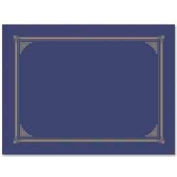 Geographics® Award Certificate Document Cover, 12-1/2" x 9-3/4", Metallic Blue, 6/Pack