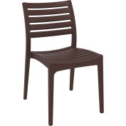Siesta Ares Outdoor Dining Chair, Brown - Pkg Qty 2