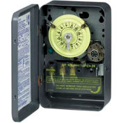 Intermatic T175 NEMA1-24 Hour Dial Time Switch W/Skipper And Optional Carryover, 125V, SPDT