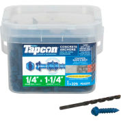 ITW Tapcon Concrete Anchor - 1/4 x 1-1/4" - Hex Washer Head - Pkg of 225 - 24515