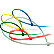 8"L x40Lb Tensile Strength Cable Tie, UL Recognized, UV Black, 1,000 Pack