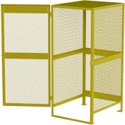 Global Industrial Cylinder Storage Cabinet, Vertical Single Door 10 Cylinders, 33W x 40D x 71H