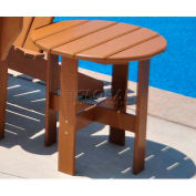 Frog Furnishings Recycled Plastic Traditional Adirondack Side Table, Cedar