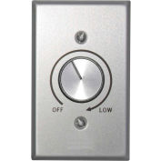 J&D Manufacturing Variable Speed Control Switch For 2 Fans, Silver
