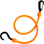 The Perfect Bungee PC24FEB 24" Fixed End Bungee Cord, Orange - Pkg Qty 6