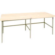 John Boos Bakery Production Table Frame - NSF Approved Galvanized Legs 144"W x 36"D