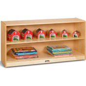 Jonti-Craft® Toddler Adjustable Mobile Straight Storage Shelf - 48"W x 15"D x 24.5"H